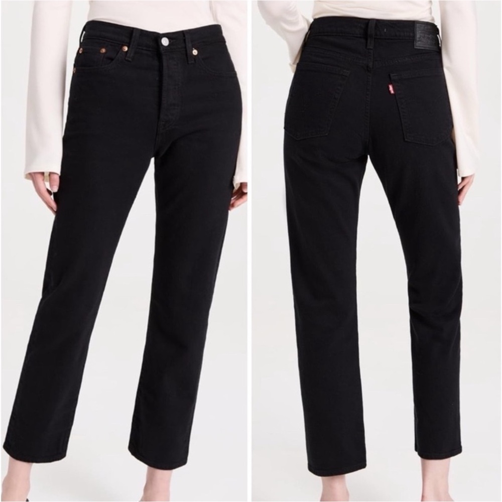Levi Premium Wedgie Straight Jeans Black
